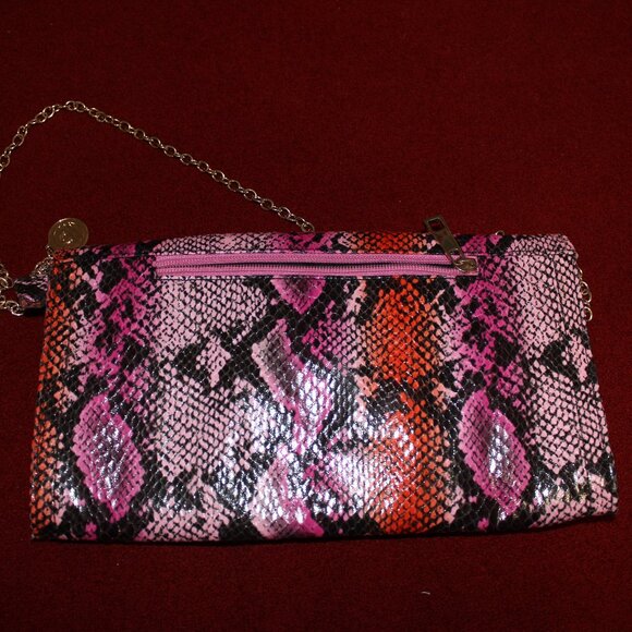 Multi-Colored Snakeskin Print Crossbody Bag - Picture 4 of 9